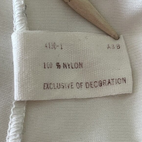 Vintage Henson Kickernick Ivory Nylon Lace Slip Midi Dress S Nightgown Bride - Picture 9 of 9